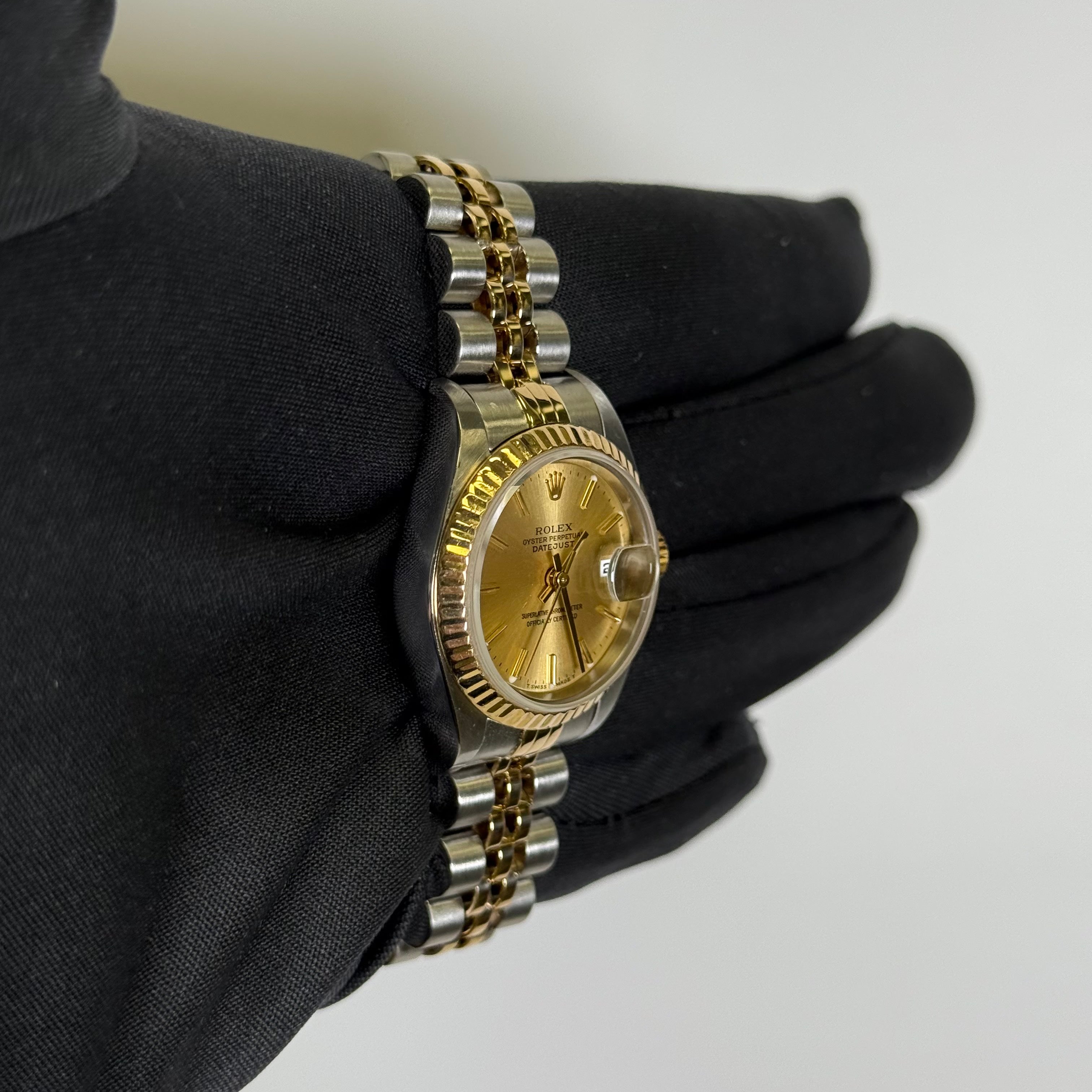 Rolex Datejust 26mm Champagne Dial Watch Ref# 79173 - Happy Jewelers Fine Jewelry Lifetime Warranty