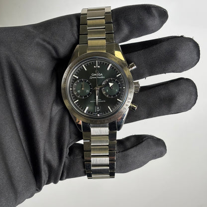 Omega Speedmaster 40.5mm Green Dial Watch Ref# 332.10.41.51.10.001 - Happy Jewelers Fine Jewelry Lifetime Warranty