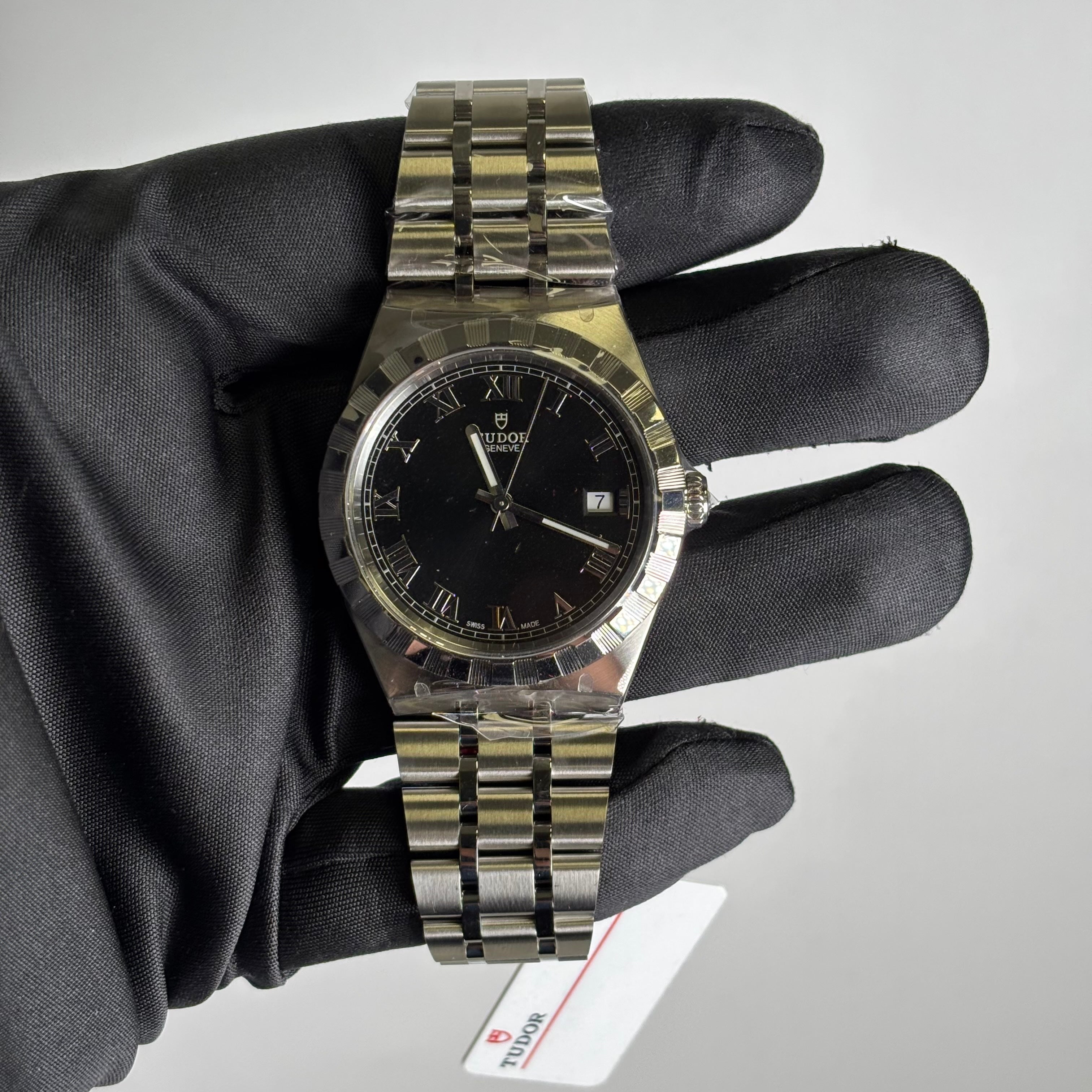 Tudor Royal 38mm Black Dial Watch Ref# 28500 - Happy Jewelers Fine Jewelry Lifetime Warranty