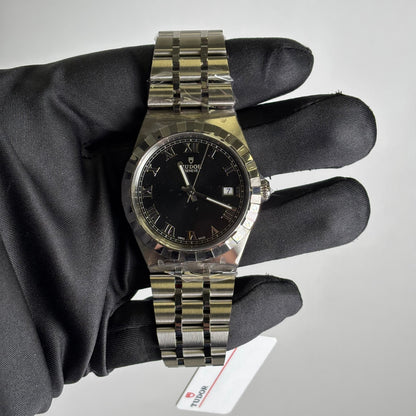 Tudor Royal 38mm Black Dial Watch Ref# 28500 - Happy Jewelers Fine Jewelry Lifetime Warranty