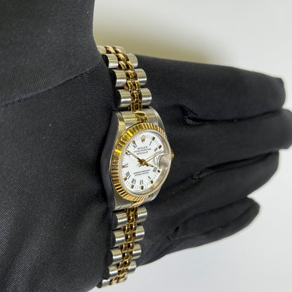 Rolex Datejust 26mm White Dial Watch Ref# 69173 - Happy Jewelers Fine Jewelry Lifetime Warranty