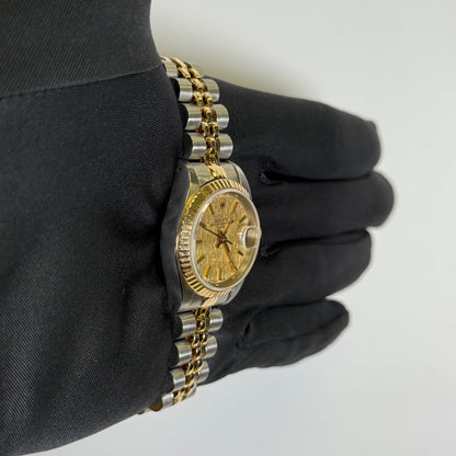 Rolex Datejust 26mm Champagne Dial Watch Ref# 69173 - Happy Jewelers Fine Jewelry Lifetime Warranty