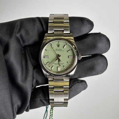 Rolex Oyster Perpetual 36mm Pistachio Dial Watch Ref# 126000 - Happy Jewelers Fine Jewelry Lifetime Warranty