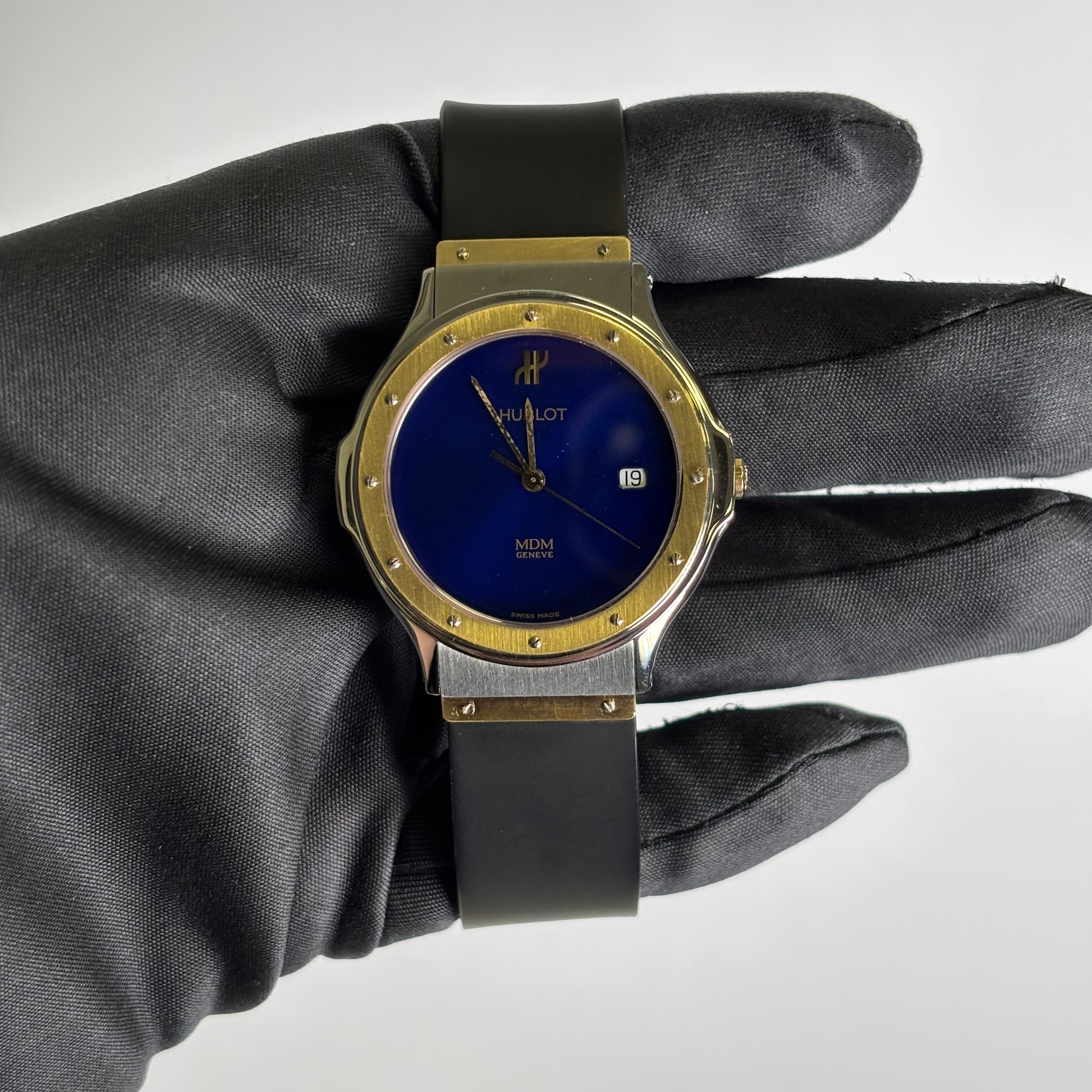 Hublot Classic 36mm Blue Dial Watch Ref# 1521.2 - Happy Jewelers Fine Jewelry Lifetime Warranty
