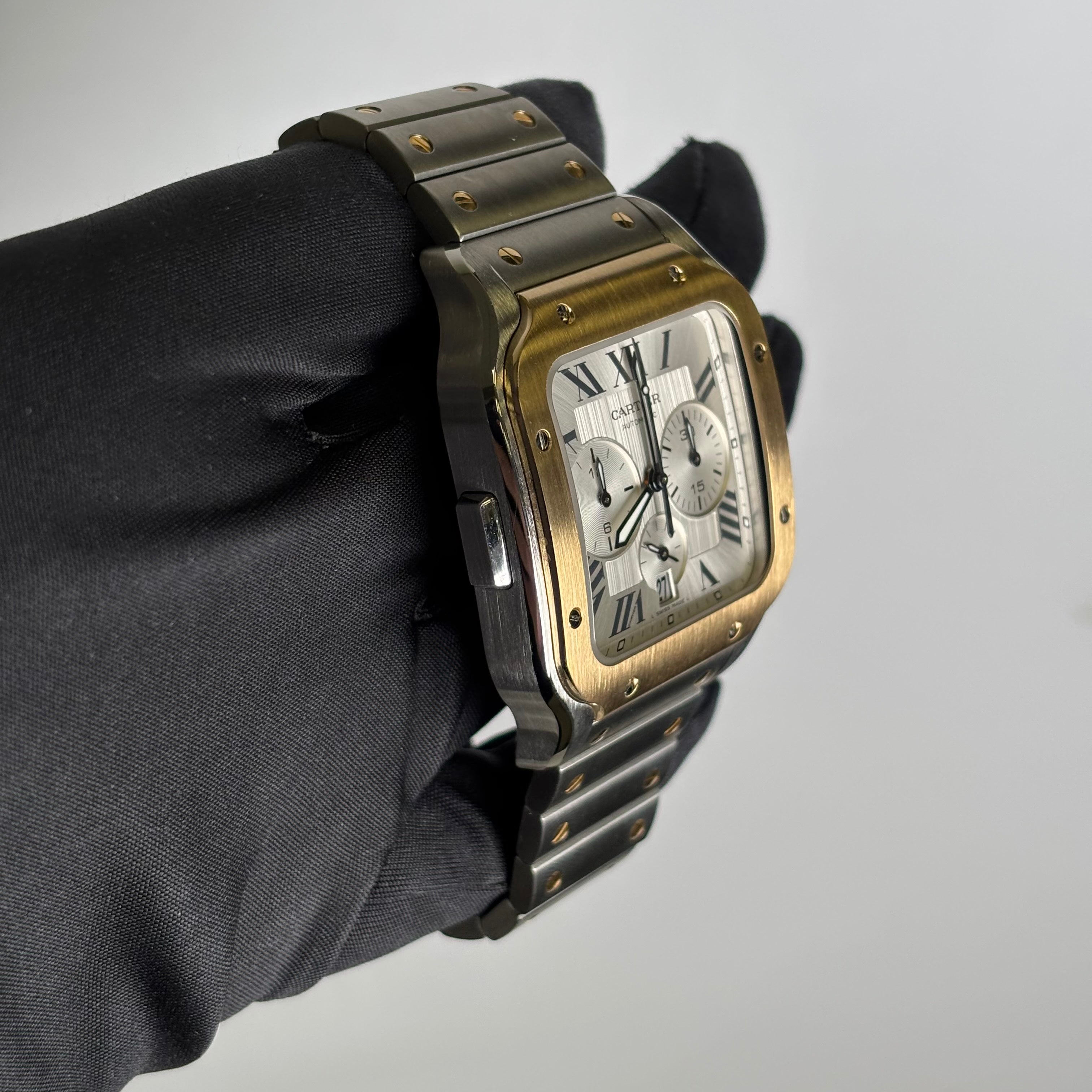 Cartier Santos 43.3mm Silver Dial Watch Ref# W2SA0008 - Happy Jewelers Fine Jewelry Lifetime Warranty