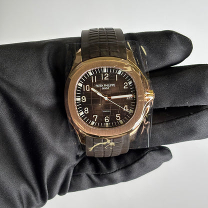 Patek Philippe Aquanaut TIFFANY STAMPED 40mm Brown Dial Ref# 5167R-001 - Happy Jewelers Fine Jewelry Lifetime Warranty