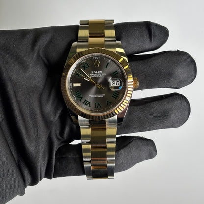 Rolex Datejust 41mm Wimbledon Dial Watch Ref# 126333 - Happy Jewelers Fine Jewelry Lifetime Warranty