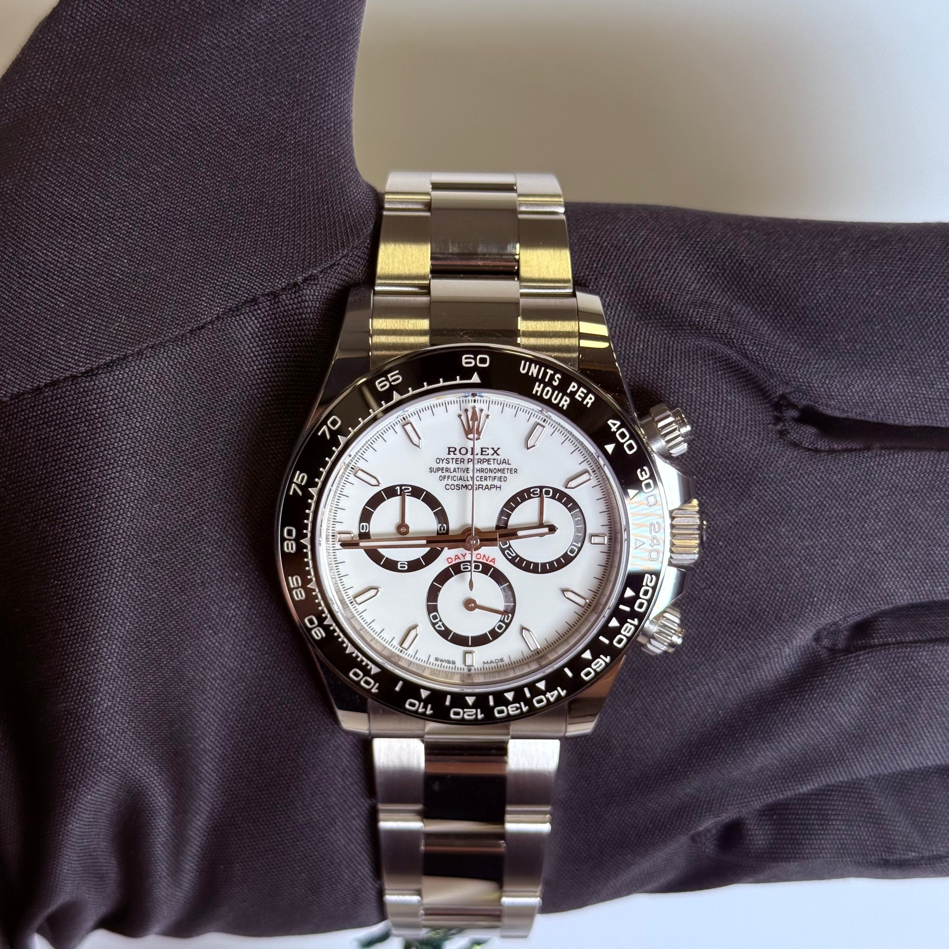 Rolex Daytona 40mm White Dial Watch Ref# 126500LN - Happy Jewelers Fine Jewelry Lifetime Warranty
