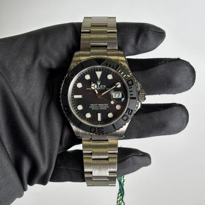 Rolex Yacht-Master 42mm Black Dial Watch Ref# 226627 - Happy Jewelers Fine Jewelry Lifetime Warranty