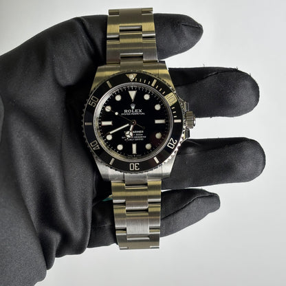 Rolex Submariner 41mm Black Dial Watch Ref# 124060 - Happy Jewelers Fine Jewelry Lifetime Warranty