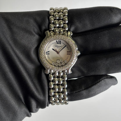 Chopard Happy Sport 32mm White Dial Watch Ref# 27/6137-23 - Happy Jewelers Fine Jewelry Lifetime Warranty