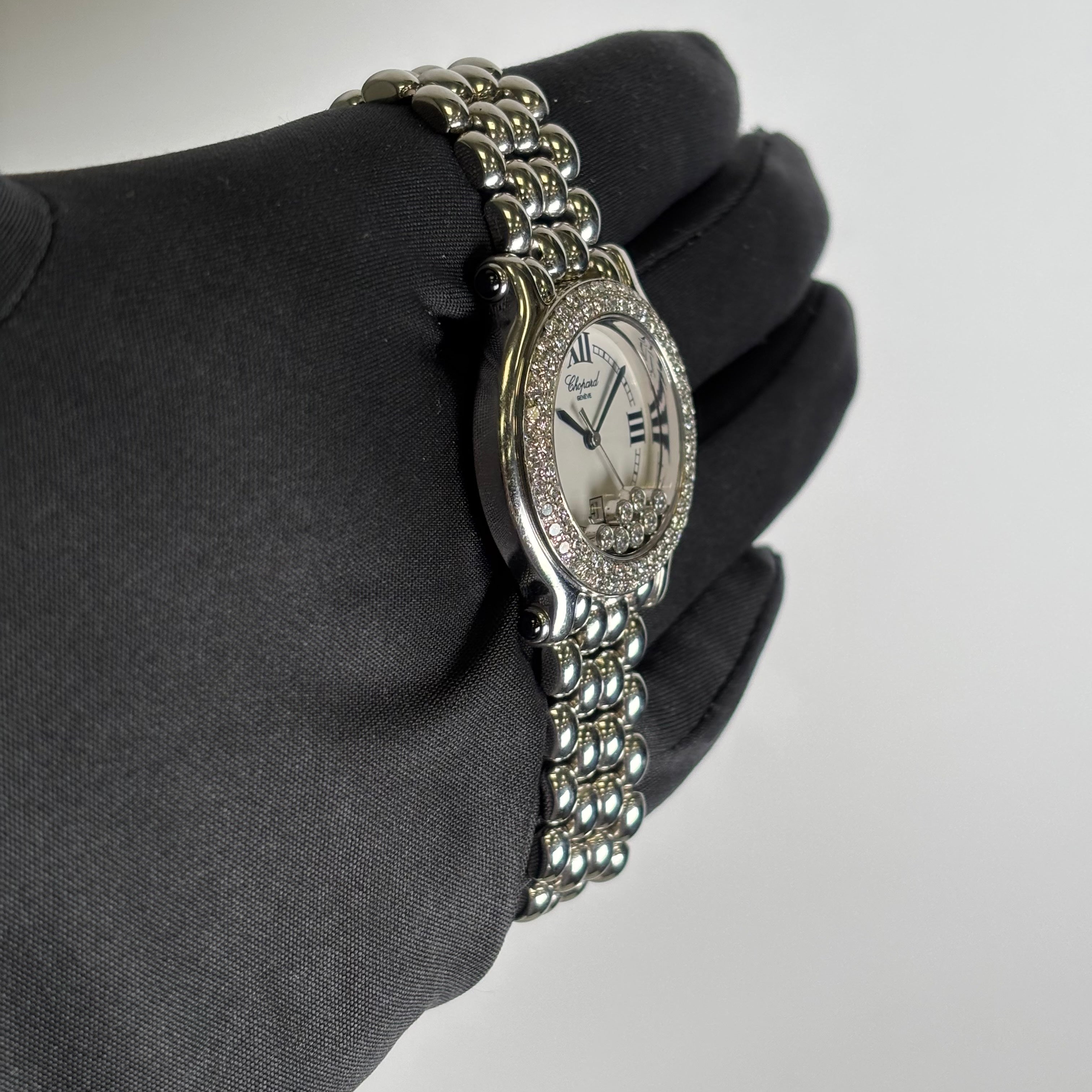 Chopard Happy Sport 32mm White Dial Watch Ref# 27/6137-23 - Happy Jewelers Fine Jewelry Lifetime Warranty