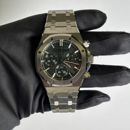 Audemars Piguet Royal Oak 41mm Green Dial Watch Ref# 26240ST.OO.1320ST.08 - Happy Jewelers Fine Jewelry Lifetime Warranty
