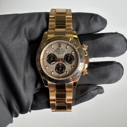 Rolex Daytona 40mm Meteorite Dial Watch Ref# 116505 - Happy Jewelers Fine Jewelry Lifetime Warranty