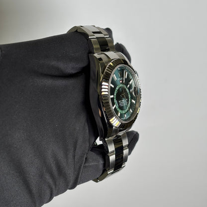 Rolex Sky-Dweller 42mm Green Dial Watch Ref# 336934 - Happy Jewelers Fine Jewelry Lifetime Warranty