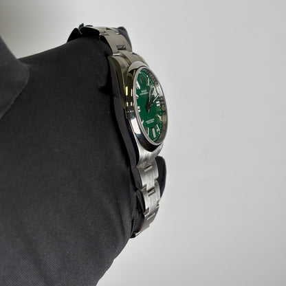 Rolex Oyster Perpetual 41mm Green Dial Watch Ref# 124300 - Happy Jewelers Fine Jewelry Lifetime Warranty