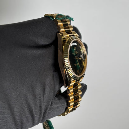 Rolex Day-Date 40mm Green Dial Watch Ref# 228238 - Happy Jewelers Fine Jewelry Lifetime Warranty