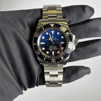 Rolex Sea-Dweller 44mm Black/Blue Dial Watch Ref# 136660 - Happy Jewelers Fine Jewelry Lifetime Warranty