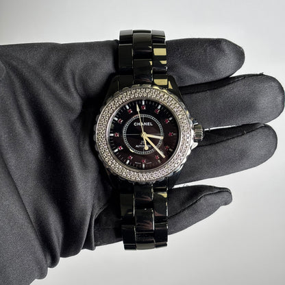 Chanel J12 42mm Black Dial Watch Ref# H2014 - Happy Jewelers Fine Jewelry Lifetime Warranty