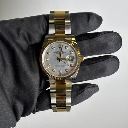 Rolex Datejust 36mm MOP Dial Watch Ref# 126233 - Happy Jewelers Fine Jewelry Lifetime Warranty