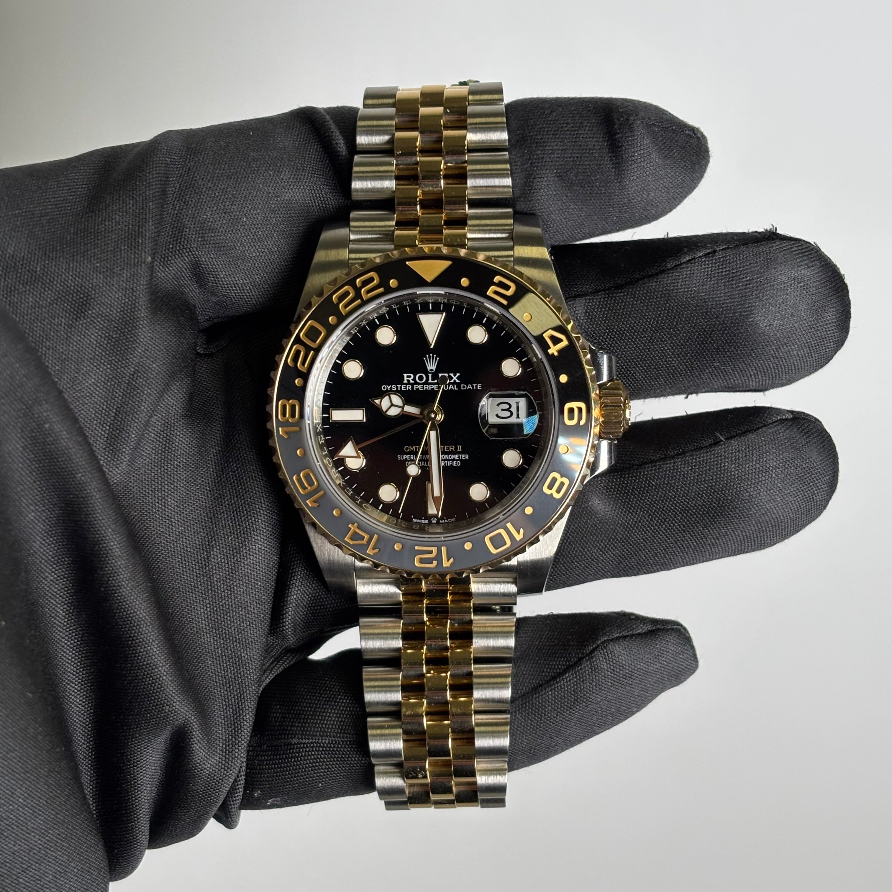 Rolex GMT-Master II 40mm Black Dial Watch Ref# 126713GRNR - Happy Jewelers Fine Jewelry Lifetime Warranty