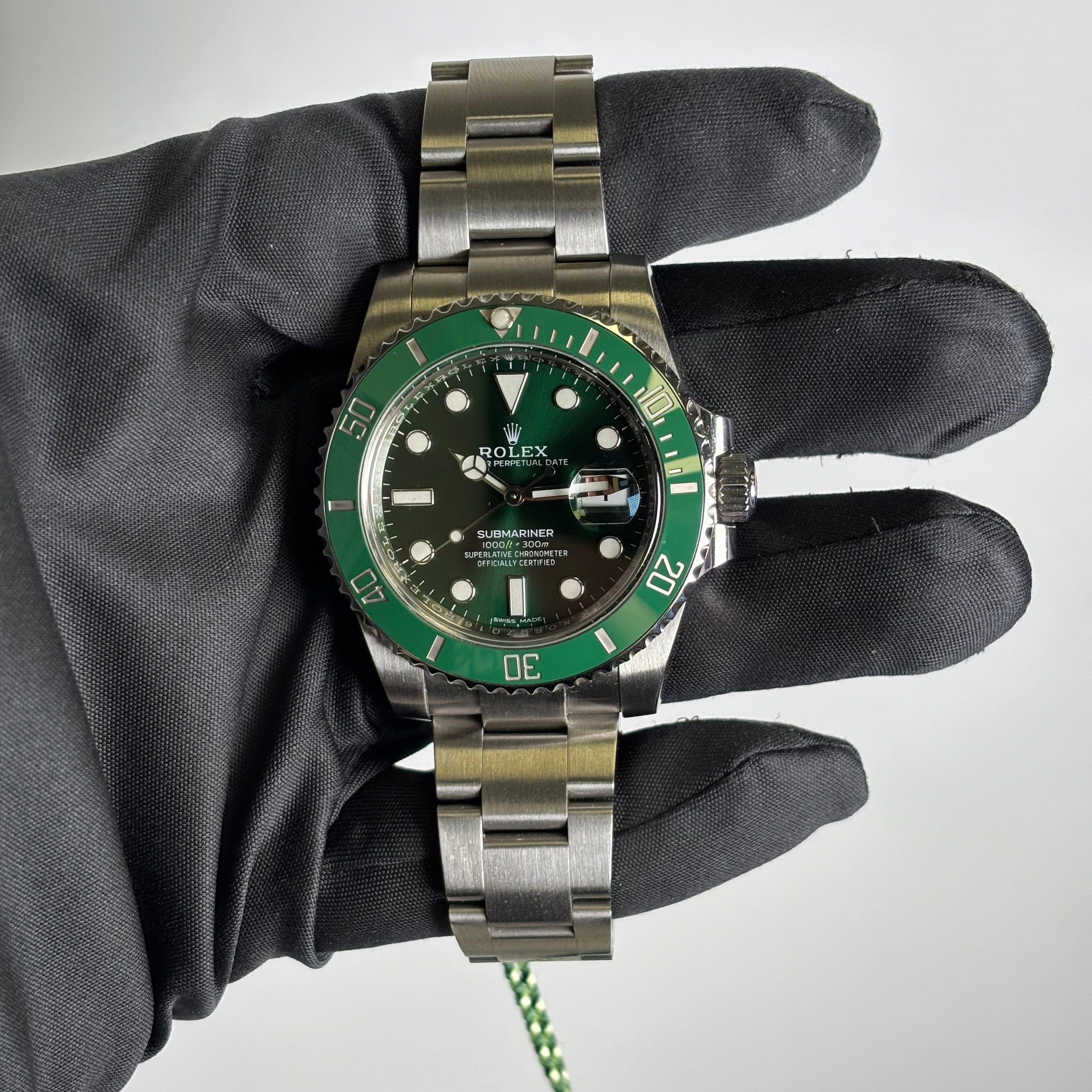 Rolex Submariner 40mm Green Dial Watch Ref# 116610LV - Happy Jewelers Fine Jewelry Lifetime Warranty
