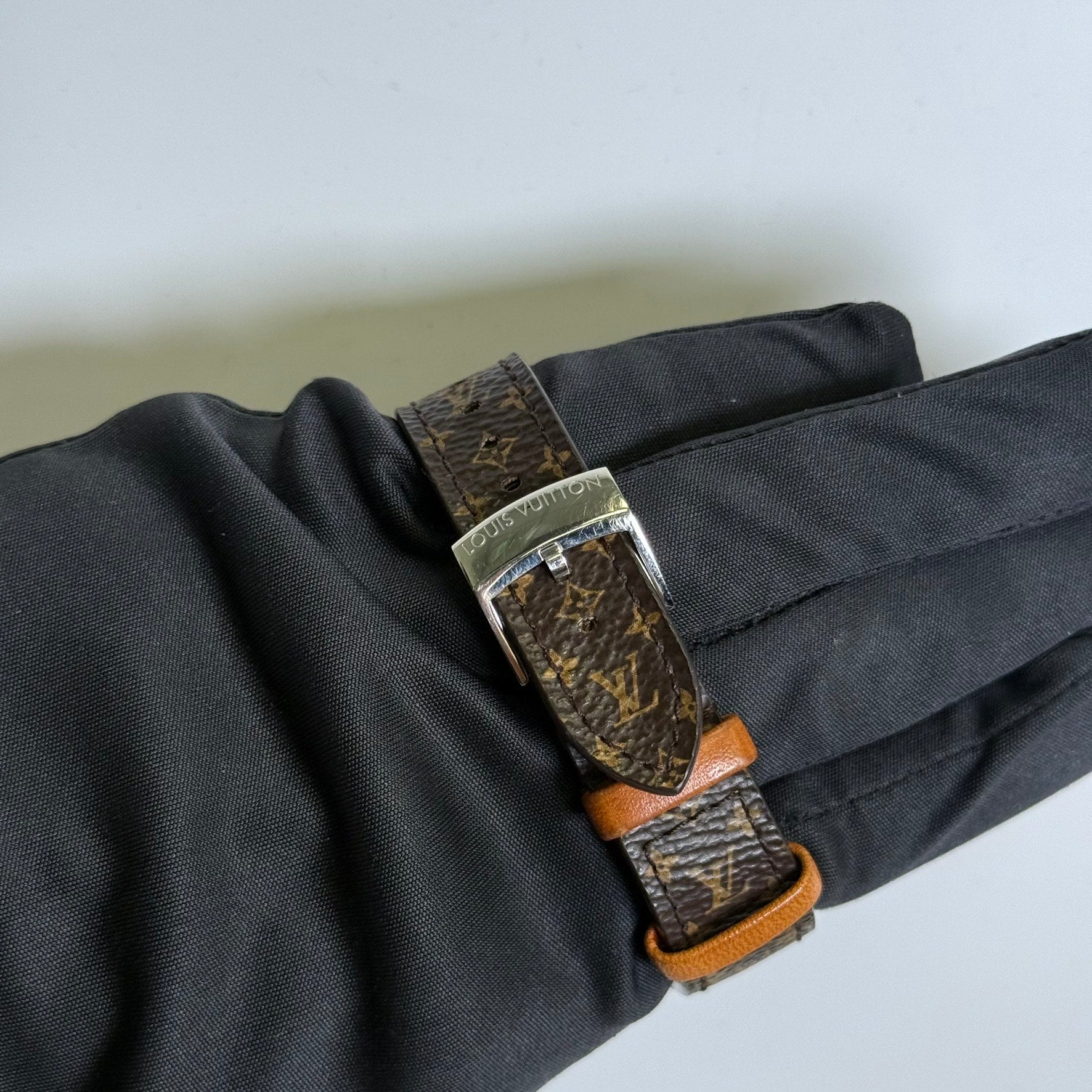 Louis Vuitton Tambour 38mm MOP Dial Watch Ref# Q11BA - Happy Jewelers Fine Jewelry Lifetime Warranty