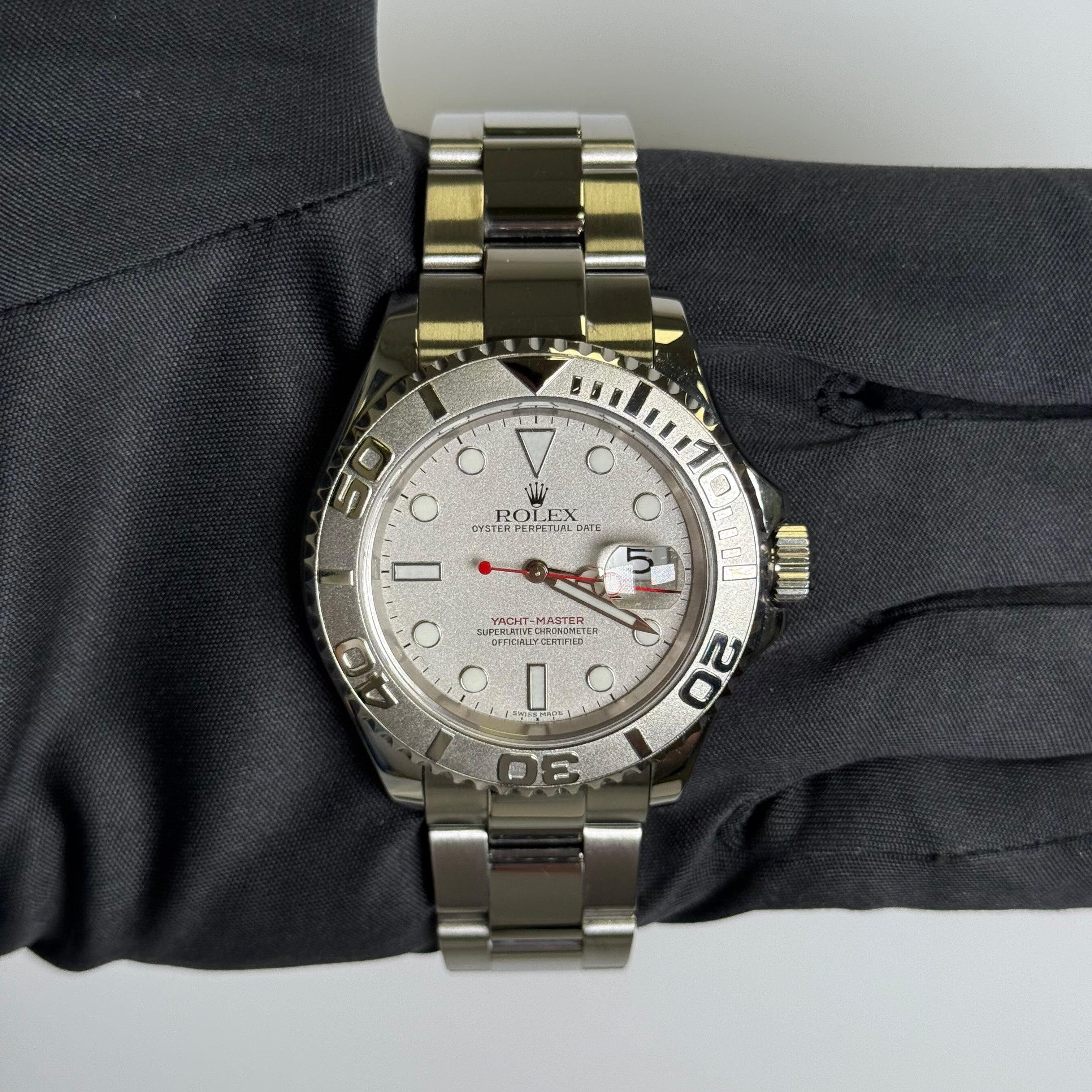 Rolex Yacht-Master 40mm Silver Dial Watch Ref# 16622 - Happy Jewelers Fine Jewelry Lifetime Warranty
