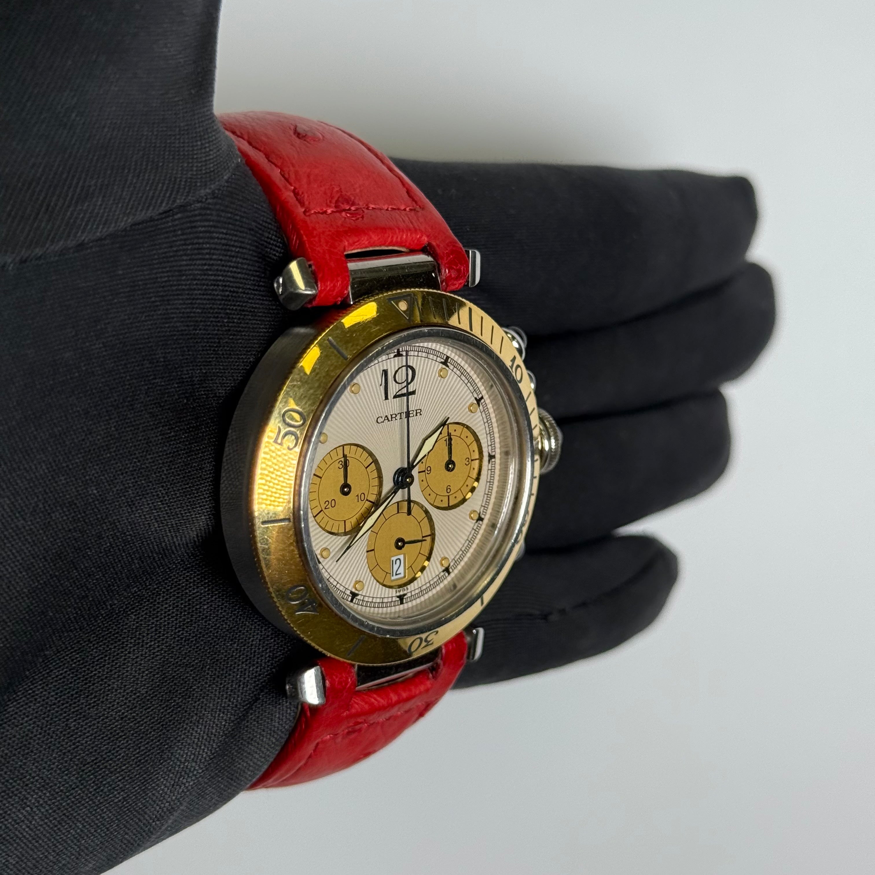 Cartier Pasha 38mm Silver Dial Watch Ref# W31011H3 - Happy Jewelers Fine Jewelry Lifetime Warranty