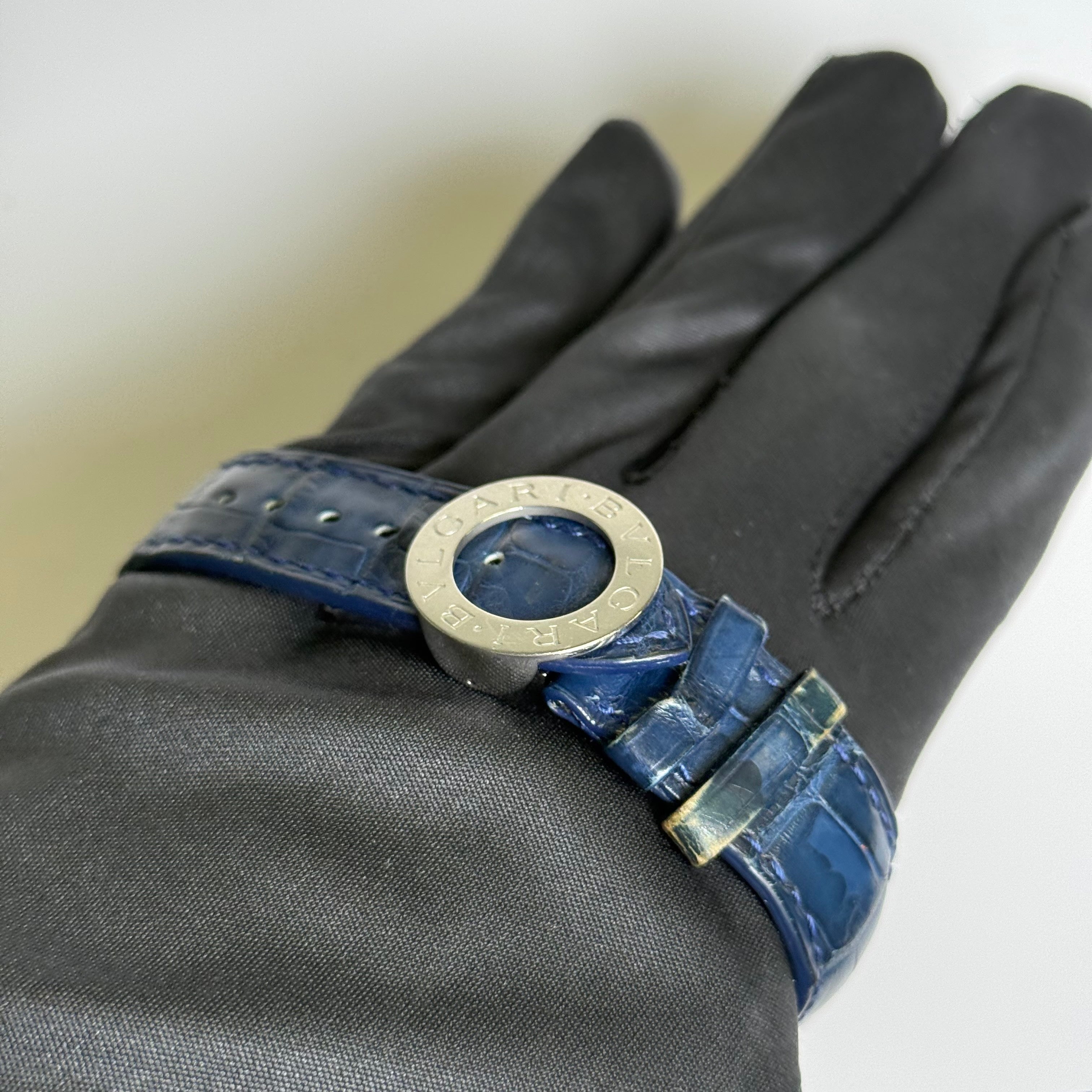 Bvlgari Chronograph 42mm Blue Dial Watch Ref# BB 42 SL CH – Happy