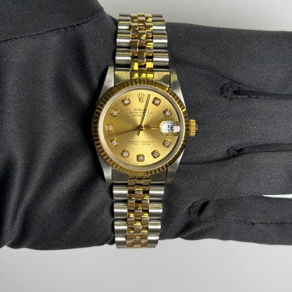 Rolex Datejust 31mm Champagne Dial Watch Ref# 68273 - Happy Jewelers Fine Jewelry Lifetime Warranty