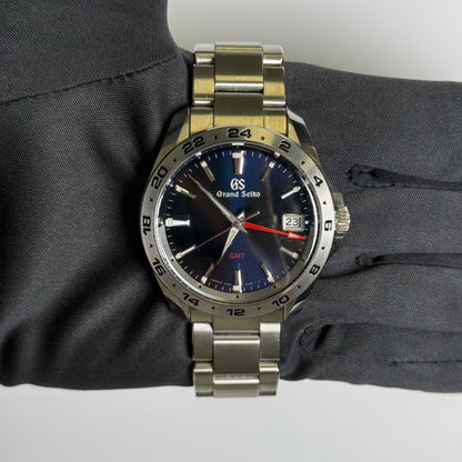 Grand Seiko GMT 39mm Blue Dial Ref# 9F86-0AB0 - Happy Jewelers Fine Jewelry Lifetime Warranty