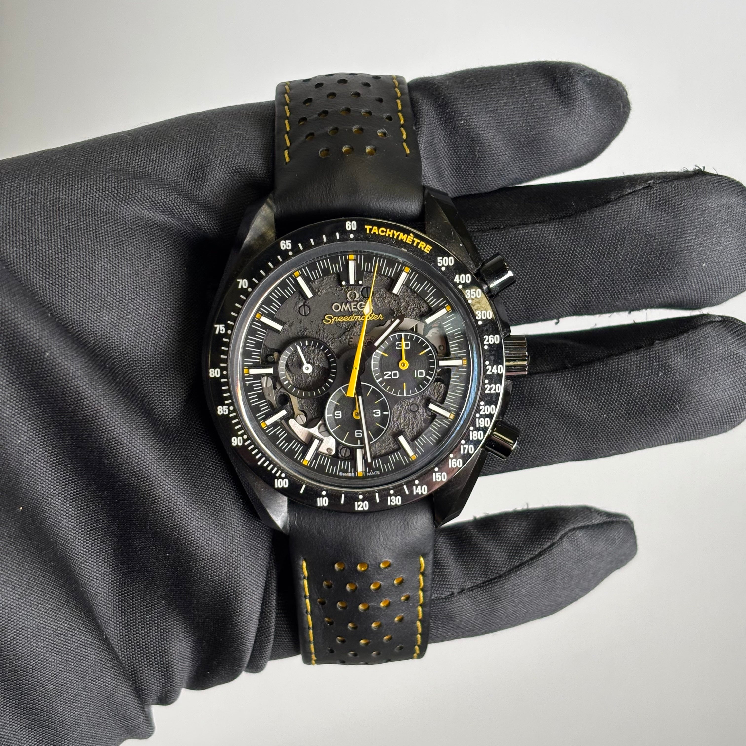 Omega Speedmaster 44.25mm Black Dial Watch Ref# 311.92.44.30.01.001 - Happy Jewelers Fine Jewelry Lifetime Warranty