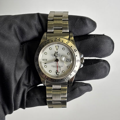 Rolex Explorer II 40mm White Dial Watch Ref# 16570 - Happy Jewelers Fine Jewelry Lifetime Warranty