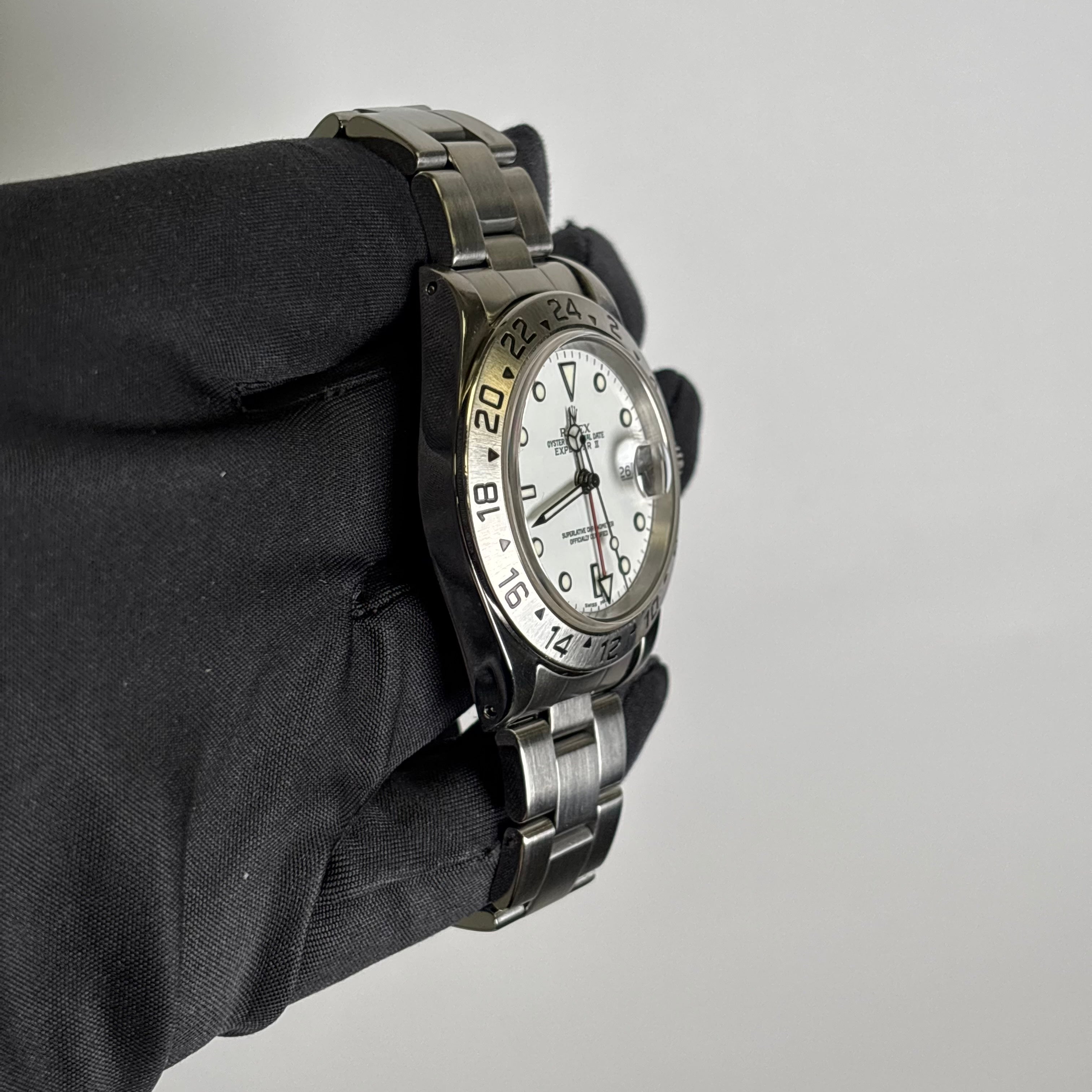 Rolex Explorer II 40mm White Dial Watch Ref# 16570 – Happy Jewelers