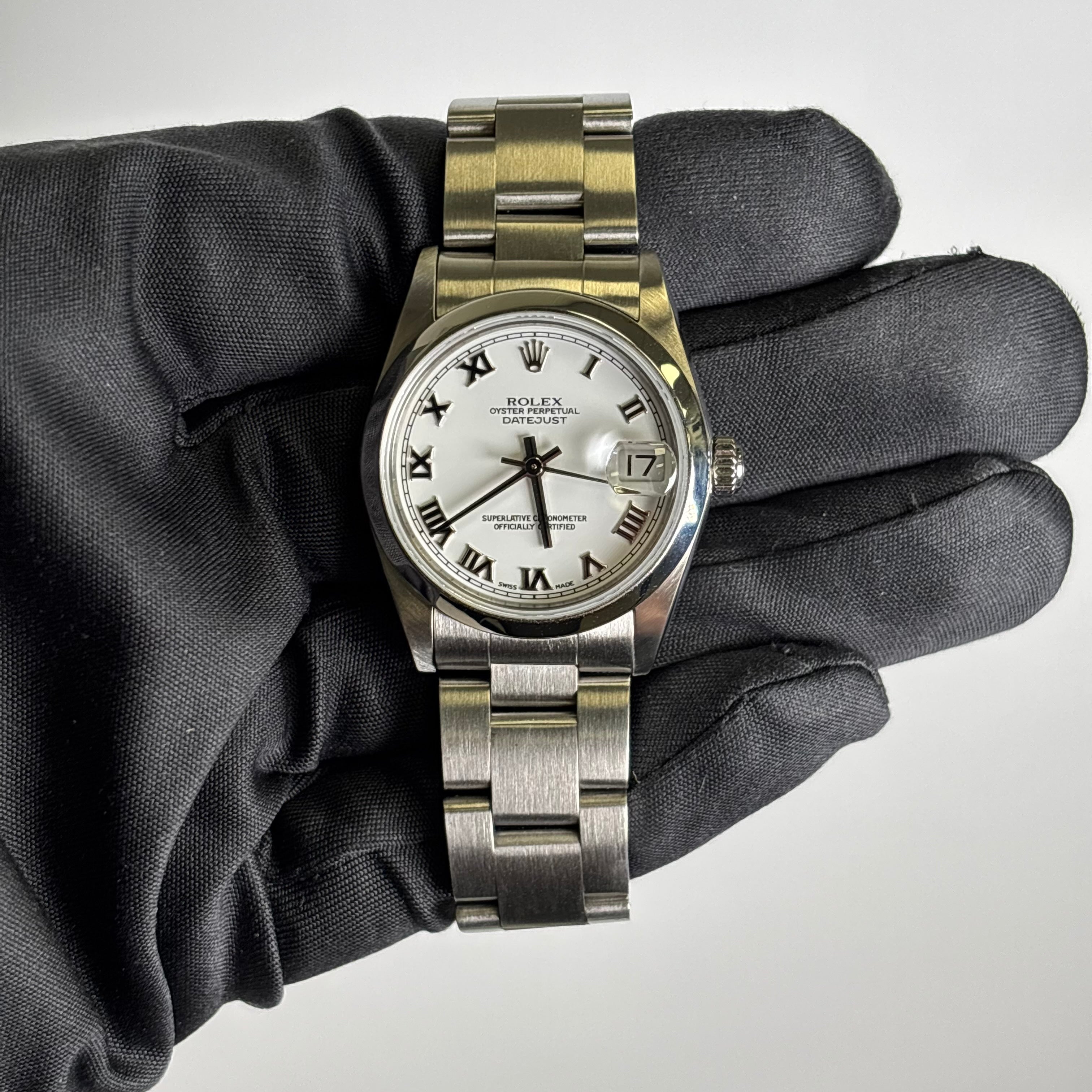 Rolex Datejust 31mm White Dial Watch Ref# 78240 - Happy Jewelers Fine Jewelry Lifetime Warranty