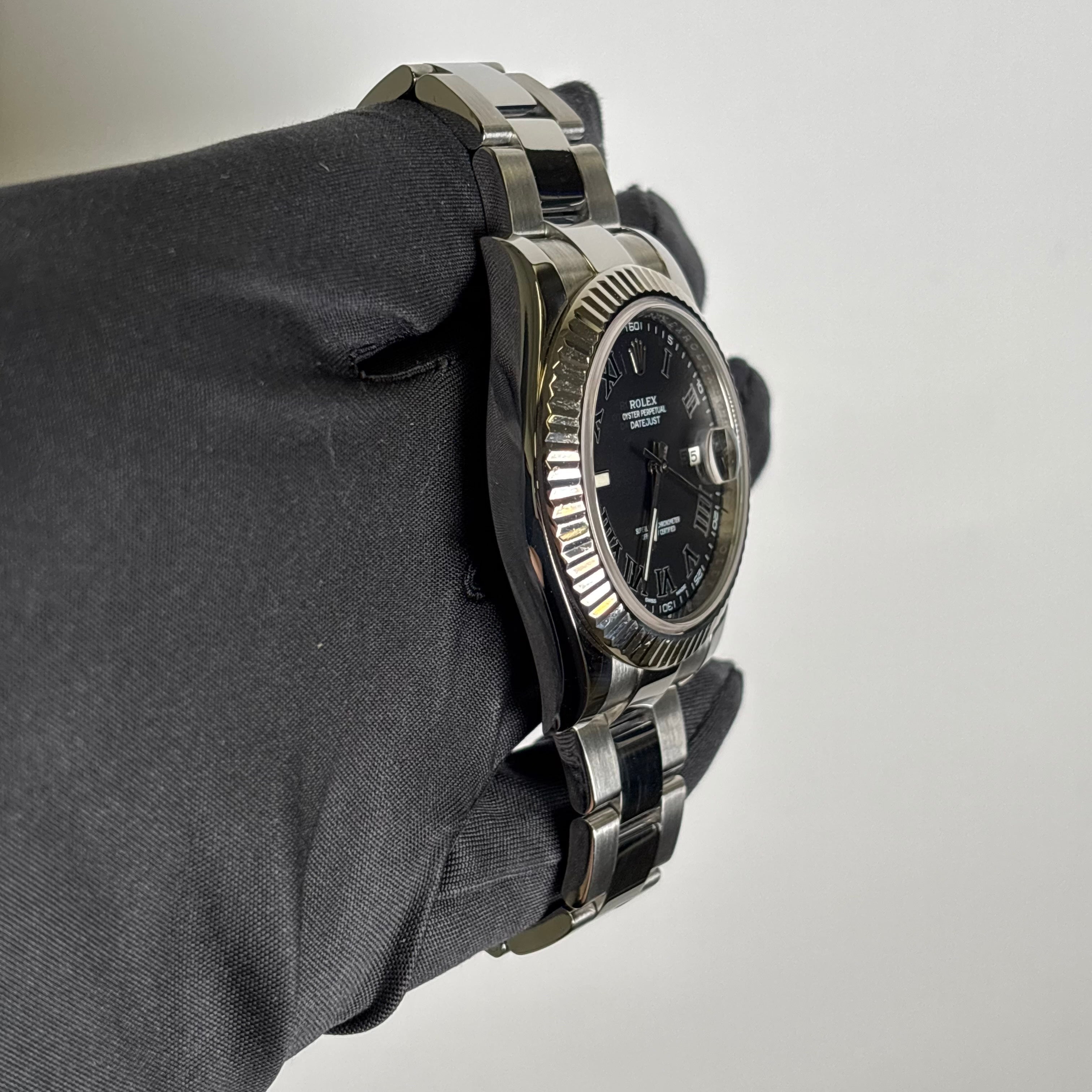 Rolex Datejust 41mm Black Dial Watch Ref# 116334 - Happy Jewelers Fine Jewelry Lifetime Warranty