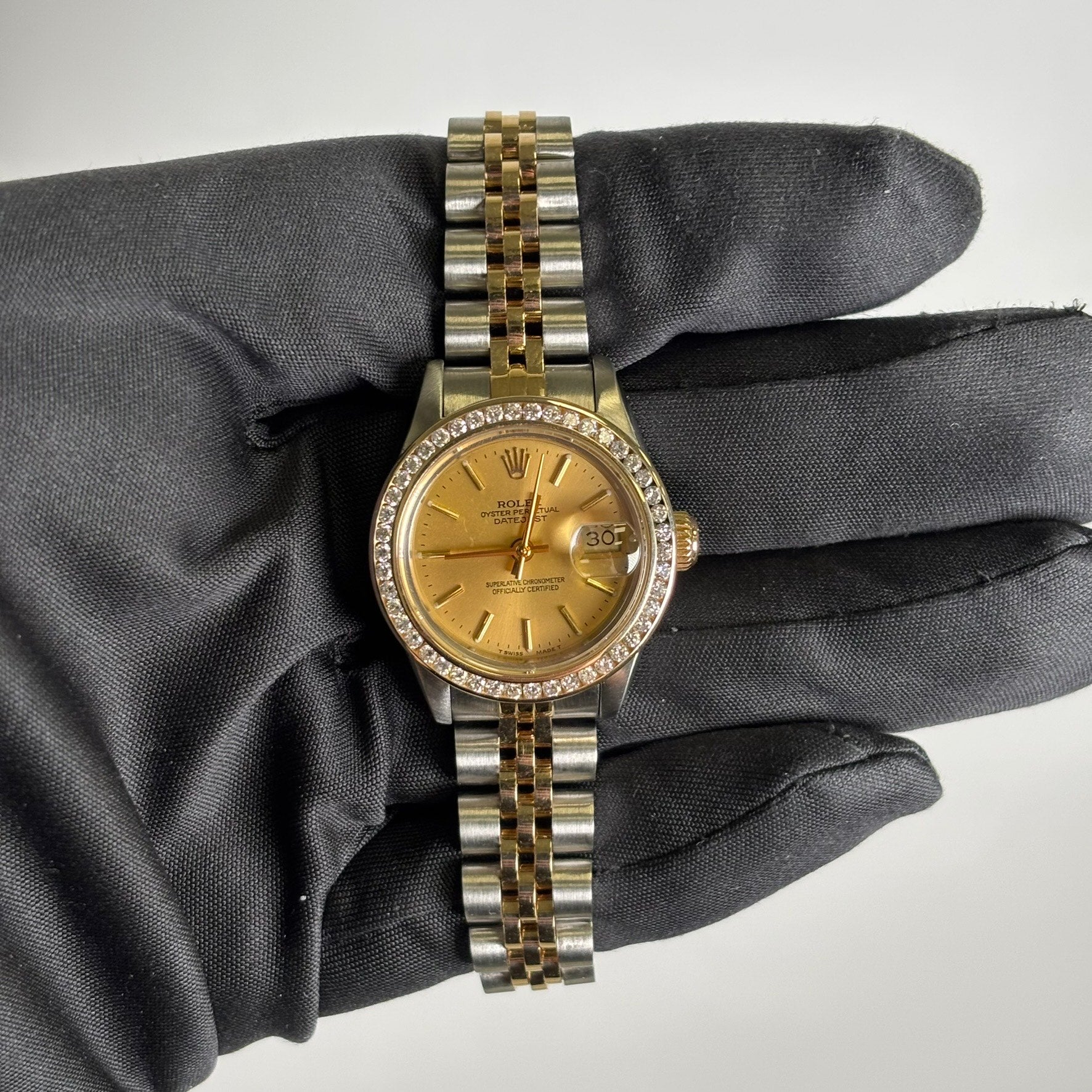 Rolex Datejust 26mm Champagne Dial Watch Ref# 69173 - Happy Jewelers Fine Jewelry Lifetime Warranty