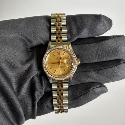 Rolex Datejust 26mm Champagne Dial Watch Ref# 69173 - Happy Jewelers Fine Jewelry Lifetime Warranty