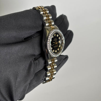 Rolex Datejust 26mm Black Dial Watch Ref# 69173 - Happy Jewelers Fine Jewelry Lifetime Warranty