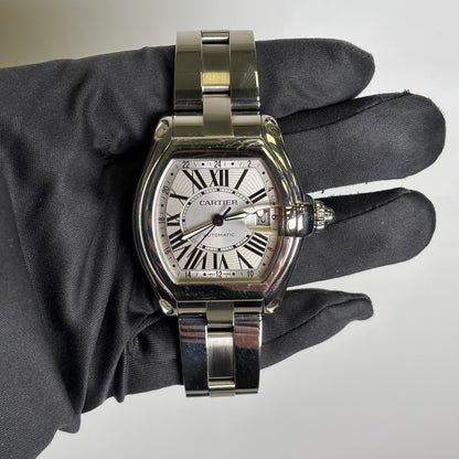Cartier Roadster 38mm Silver Dial Watch Ref# W62032X6 - Happy Jewelers Fine Jewelry Lifetime Warranty