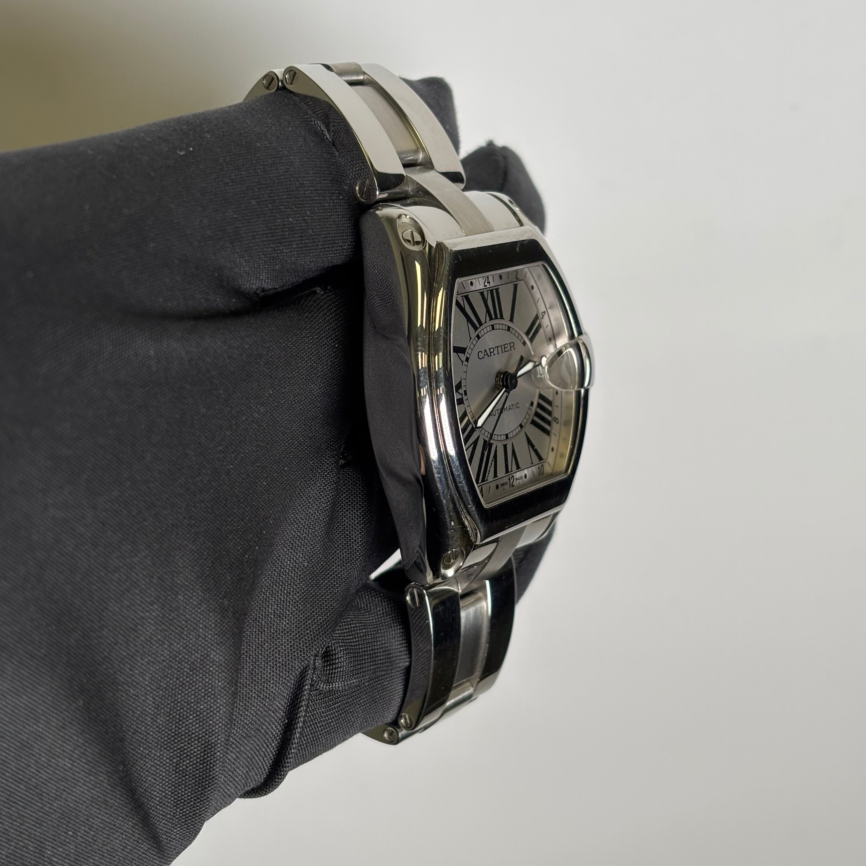 Cartier Roadster 38mm Silver Dial Watch Ref# W62032X6 - Happy Jewelers Fine Jewelry Lifetime Warranty