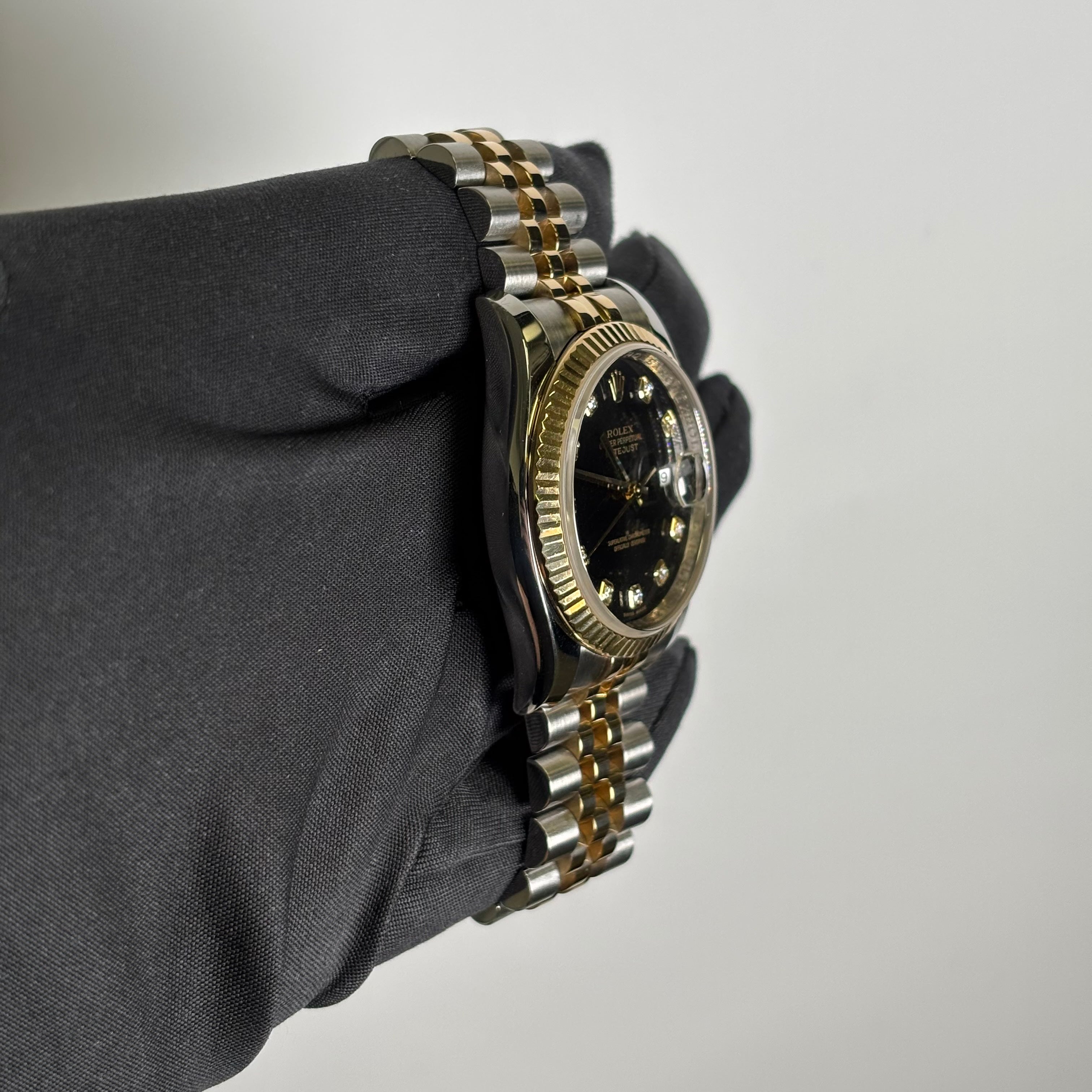 Rolex Datejust 36mm Black Dial Watch Ref# 116233 - Happy Jewelers Fine Jewelry Lifetime Warranty