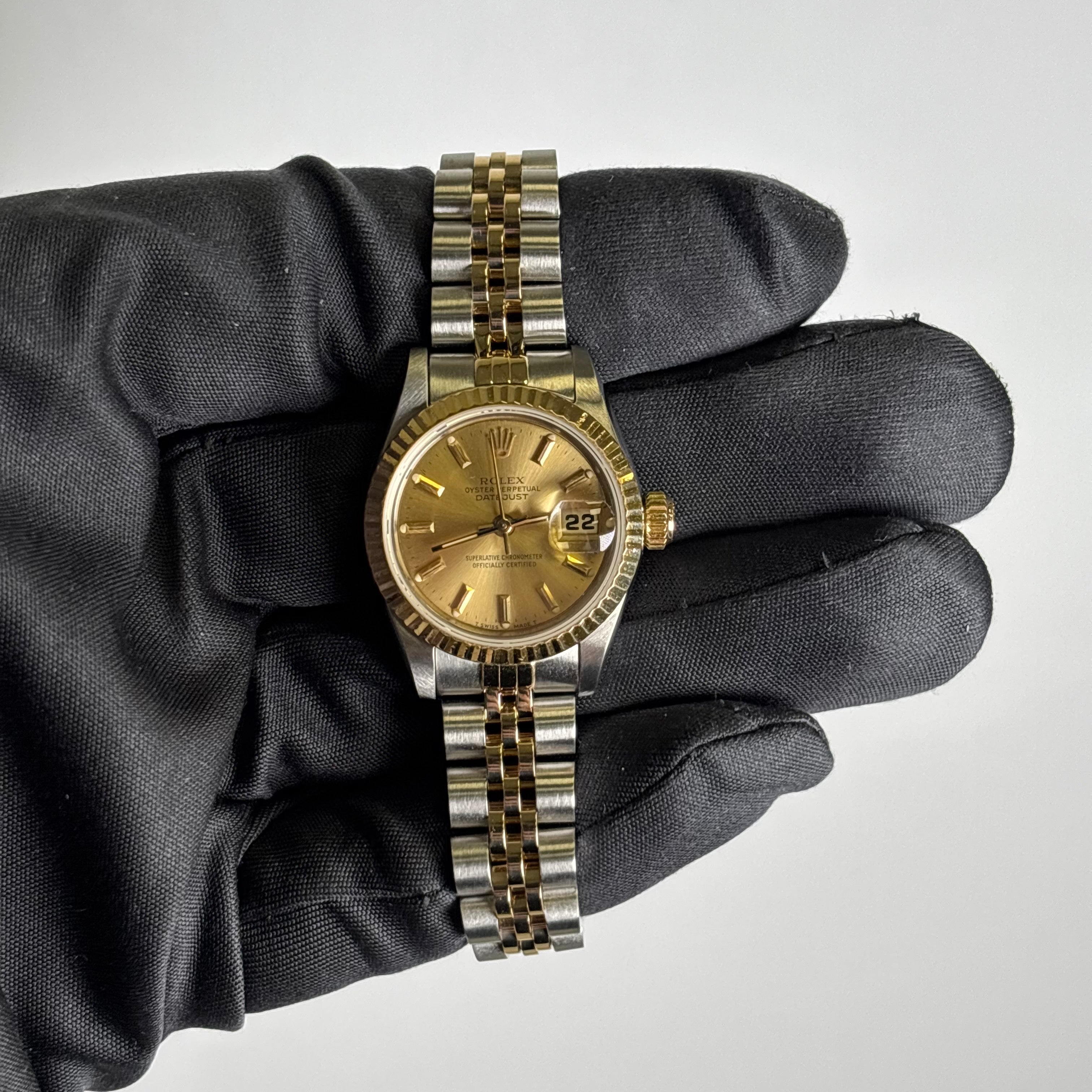Rolex Datejust 26mm Champagne Dial Watch Ref# 69173 - Happy Jewelers Fine Jewelry Lifetime Warranty