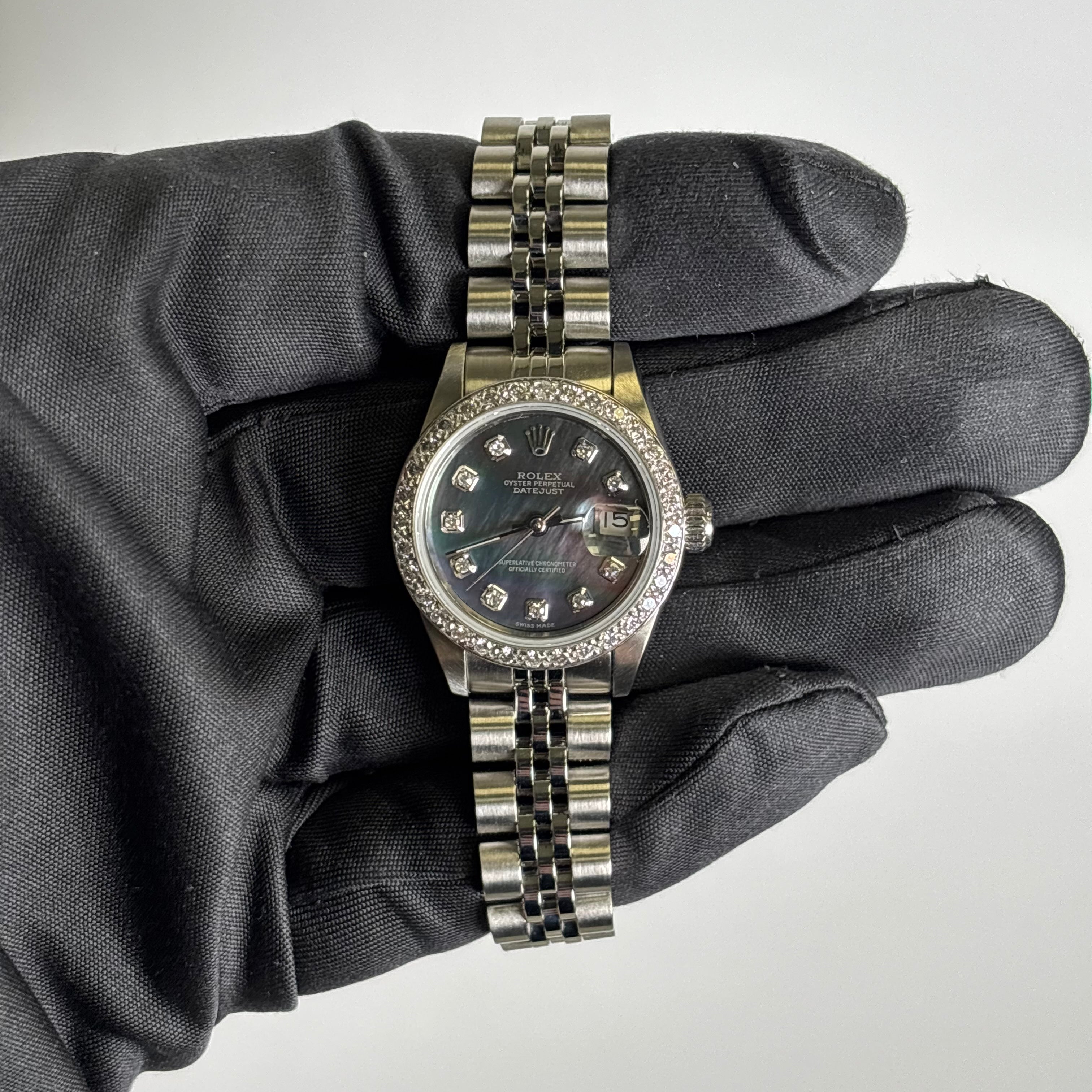 Rolex Datejust 26mm MOP Dial Watch Ref# 69174 - Happy Jewelers Fine Jewelry Lifetime Warranty