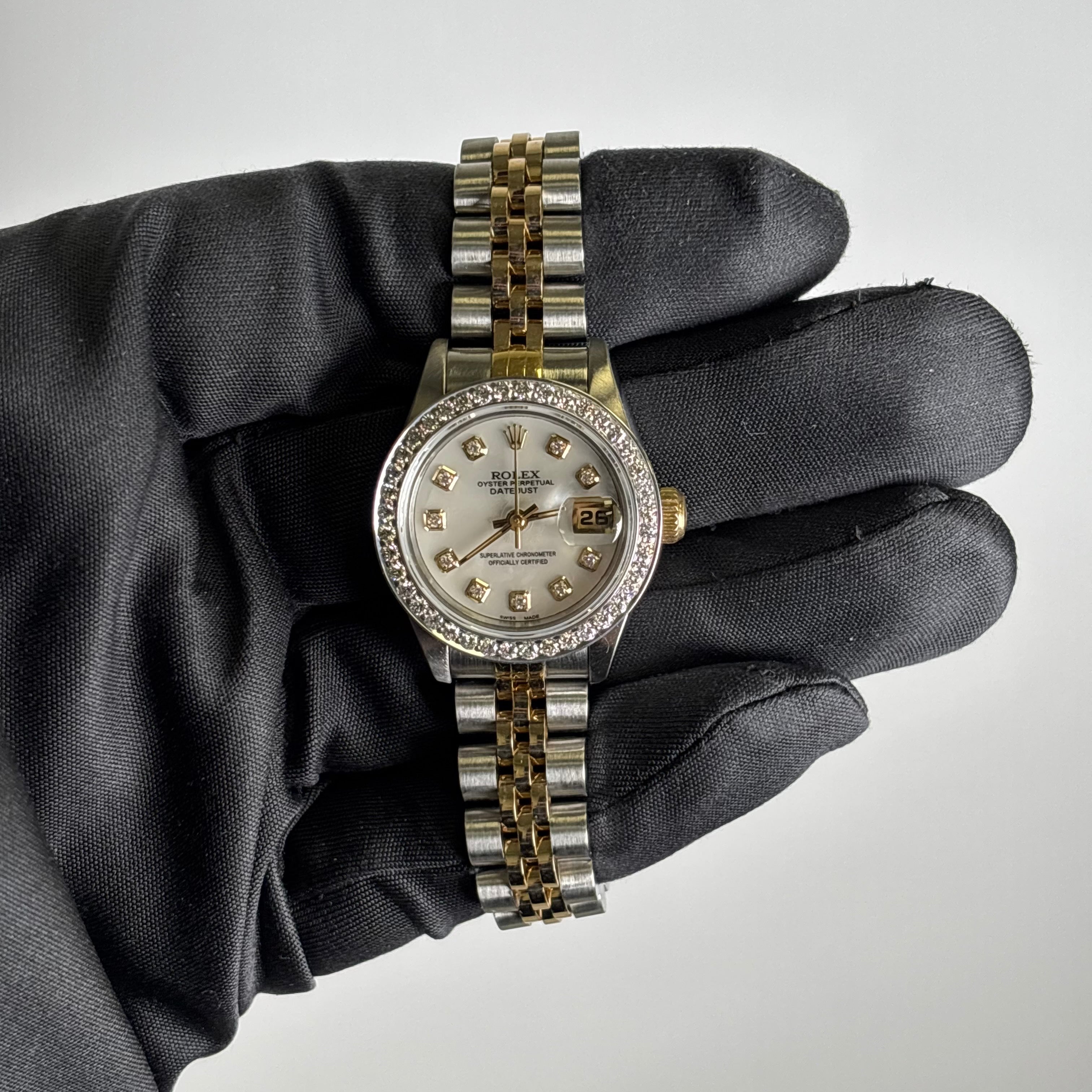 Rolex Datejust 26mm MOP Dial Watch Ref# 69173 - Happy Jewelers Fine Jewelry Lifetime Warranty