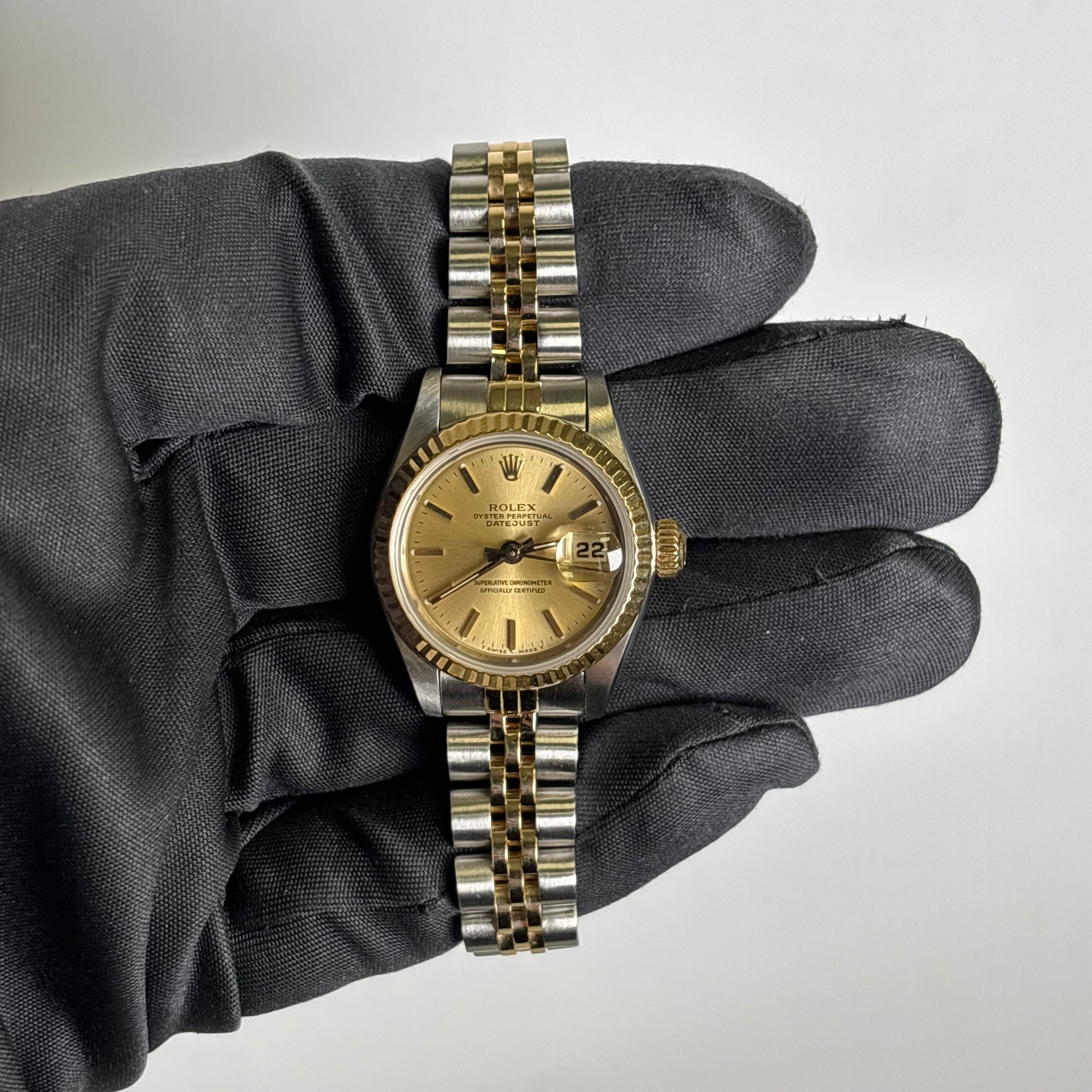 Rolex Datejust 26mm Champagne Dial Watch Ref# 69173 - Happy Jewelers Fine Jewelry Lifetime Warranty
