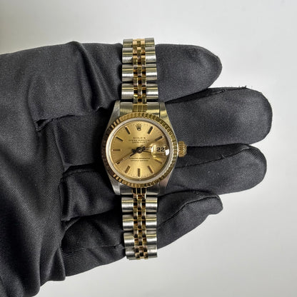 Rolex Datejust 26mm Champagne Dial Watch Ref# 69173 - Happy Jewelers Fine Jewelry Lifetime Warranty