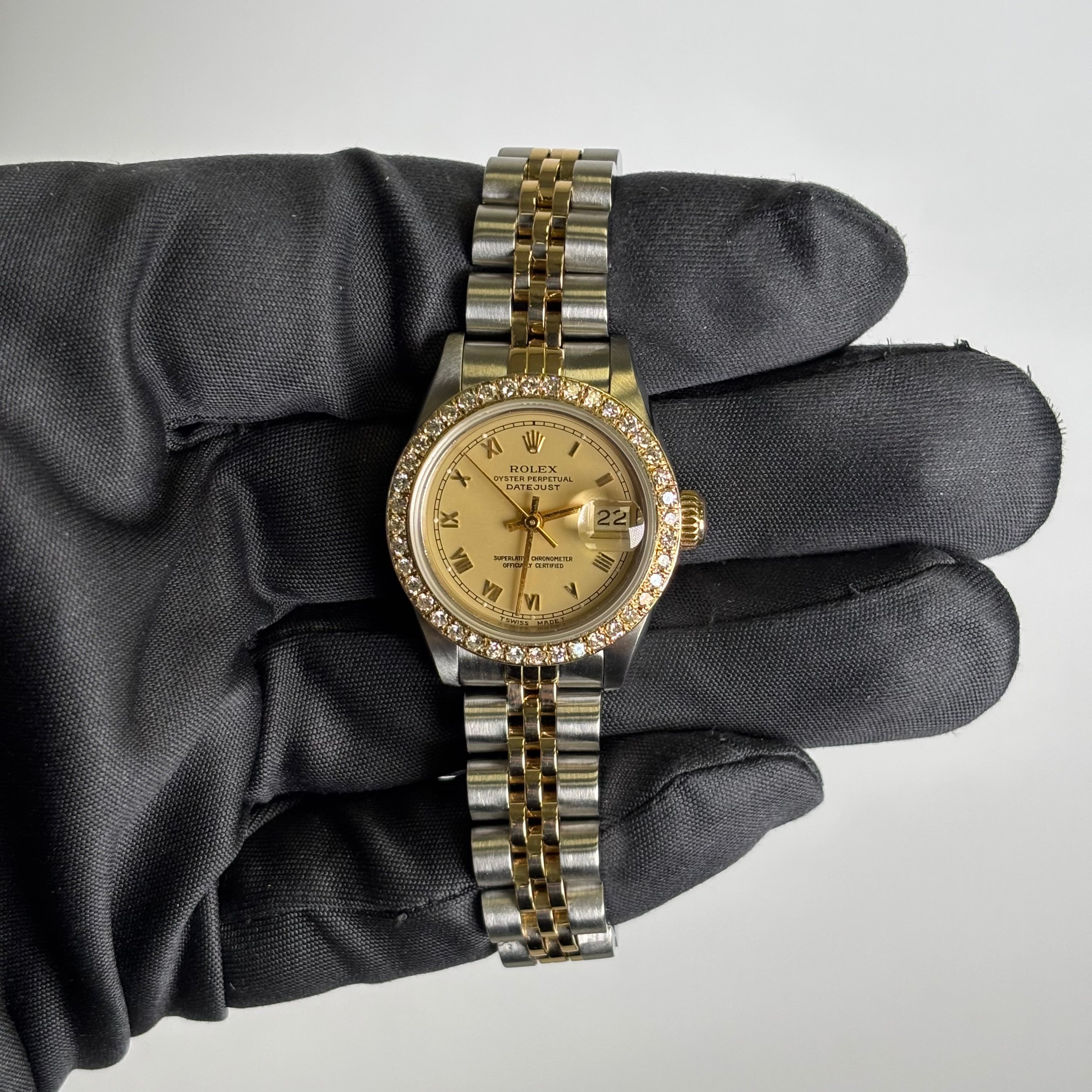 Rolex Datejust 26mm Champagne Dial Watch Ref# 69173 - Happy Jewelers Fine Jewelry Lifetime Warranty