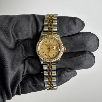 Rolex Datejust 26mm Champagne Dial Watch Ref# 69173 - Happy Jewelers Fine Jewelry Lifetime Warranty